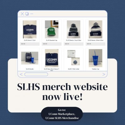 Photo announcing SLHS merch website