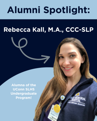 Spotlight graphic of Alumna, Rebecca Kall
