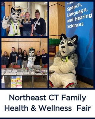 graphic that says northeast health and wellness fair along with photos of students and faculty 